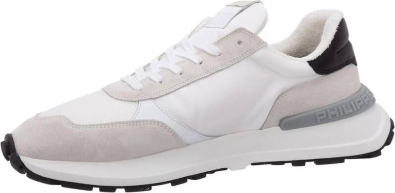 Philippe Model Multikleur Vetersluiting Sneakers Wit Heren