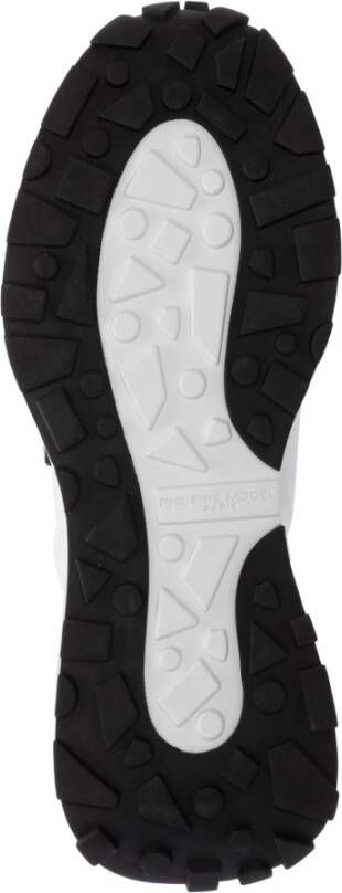 Philippe Model Multikleur Vetersluiting Sneakers Wit Heren