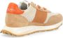 Philippe Model Beige en Oranje Suède Sneaker Tour Multicolor Heren - Thumbnail 5