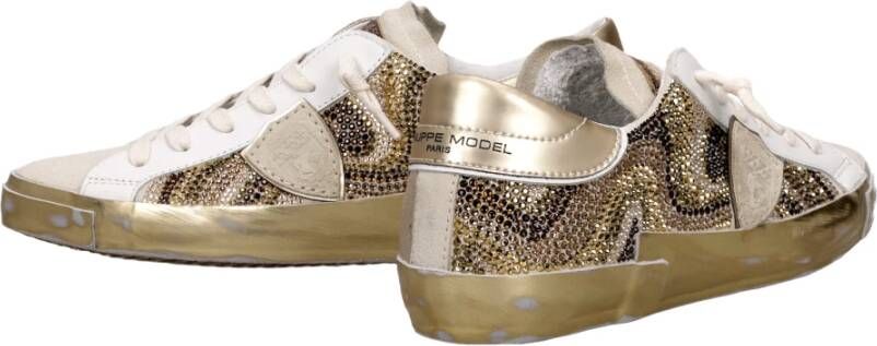 Philippe Model Beige Sneakers met Cassetta Detail