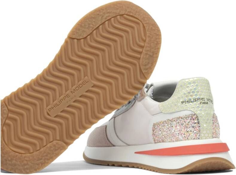 Philippe Model Beige Sneakers Stijlvolle Casual Schoenen
