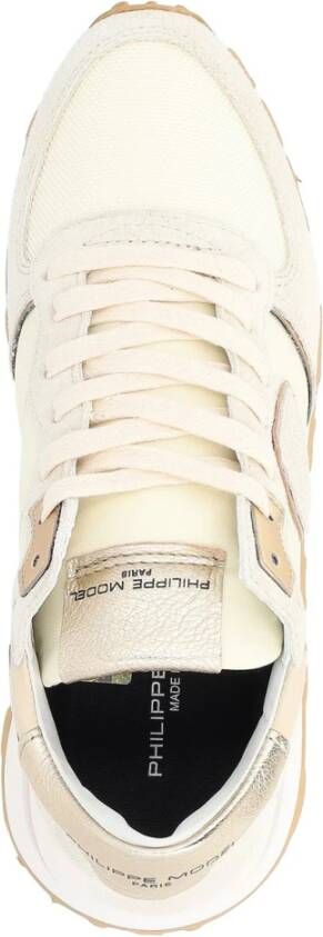 Philippe Model Beige Suède en Mesh Sneaker