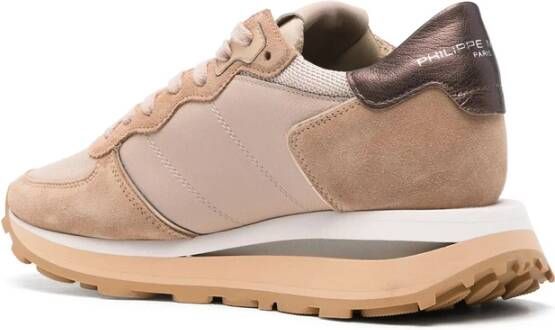 Philippe Model Beige Suède Mesh Sneakers