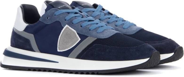 Philippe Model Blauw en grijs Tropez 2.1 Sneakers Multicolor Heren