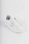 Philippe Model Blauwe Geborduurde Leren Sneakers White Heren - Thumbnail 2