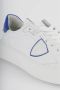 Philippe Model Blauwe Geborduurde Leren Sneakers White Heren - Thumbnail 3