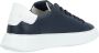 Philippe Model Blauwe Leren Temple Sneaker met Witte Details Blue Heren - Thumbnail 2