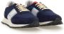 Philippe Model Suède Logo Sneakers Rubberen Zool Blue Heren - Thumbnail 24