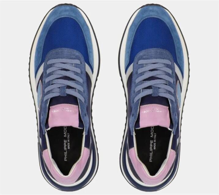 Philippe Model Blauwe Tropez 2.1 Lage Top Sneakers