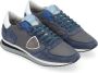 Philippe Model Blauwe Tropez X Sneaker Blue Heren - Thumbnail 5