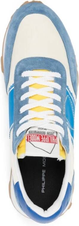 Philippe Model Blauwe Veterschoenen met Logo