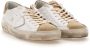 Philippe Model Vernieuwde Prsx Sneaker met Vintage Afwerking Beige Heren - Thumbnail 14