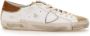 Philippe Model Vernieuwde Prsx Sneaker met Vintage Afwerking Beige Heren - Thumbnail 9