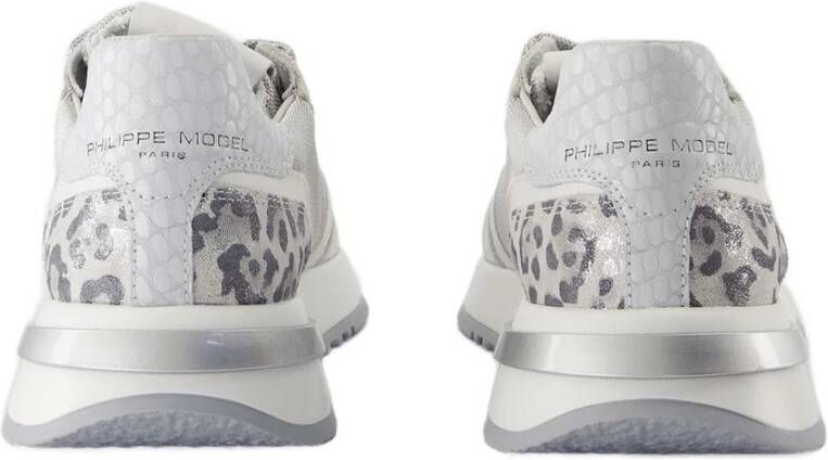 Philippe Model Canvas Lage Sneakers in Zilver