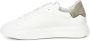 Philippe Model Canvas Leren Sneakers Wit Groen White Heren - Thumbnail 5