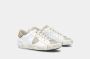 Philippe Model Vintage Leren Sneakers met Geborduurd Zig-Zag Badge White Dames - Thumbnail 5