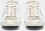 Philippe Model Vintage Leren Sneakers met Geborduurd Zig-Zag Badge White Dames - Thumbnail 6