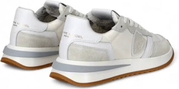 Philippe Model Damesneakers van leer en nylon Beige Dames