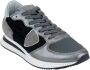 Philippe Model Winter Sneakers met Metallic Accenten Grijs Dames - Thumbnail 2