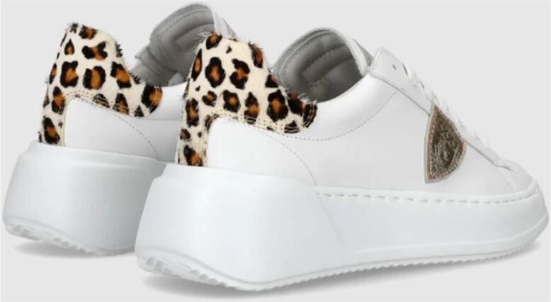 Philippe Model Dierenprint Lage Top Sneakers White Dames