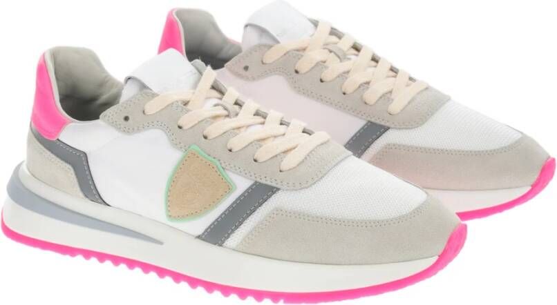 Philippe Model Fuchsia Sneakers Regular Fit Alle Temperaturen 50% Leer 50% Andere Vezels Pink Dames