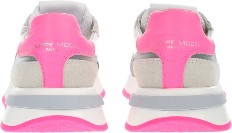 Philippe Model Fuchsia Sneakers Regular Fit Alle Temperaturen 50% Leer 50% Andere Vezels Pink Dames