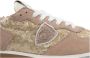 Philippe Model Gelamineerde Suède Stoffen Sneakers met Pailletten - Thumbnail 2