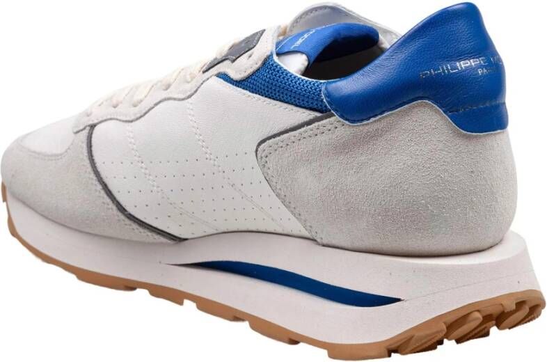 Philippe Model Geperforeerde leren sneakers in grijs bluette