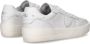 Philippe Model Witte Sneakers met Logo Patch en Contrasterende Hiel White - Thumbnail 7