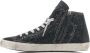 Philippe Model Zwarte Hoge Sneakers Leer Suède Glitter Black Dames - Thumbnail 15