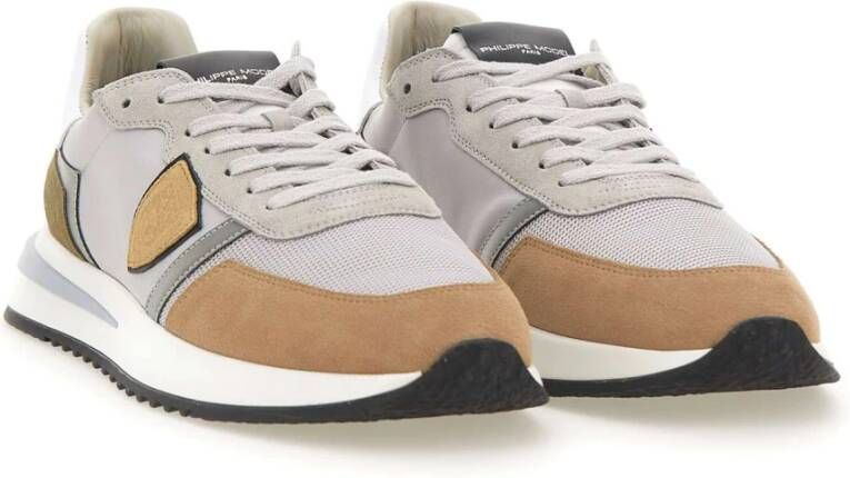 Philippe Model Grijze Sneakers Parijse Stijl Multicolor Heren