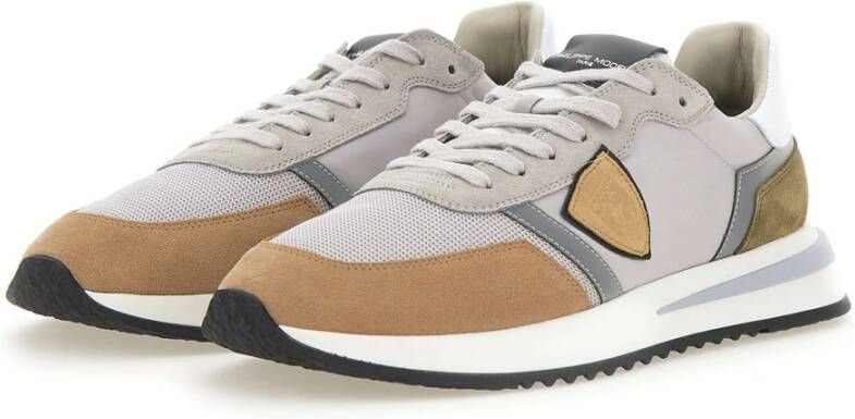 Philippe Model Grijze Sneakers Parijse Stijl Multicolor Heren