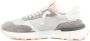 Philippe Model Grijze Leren en Stoffen Sneakers voor Vrouwen Gray Dames - Thumbnail 4