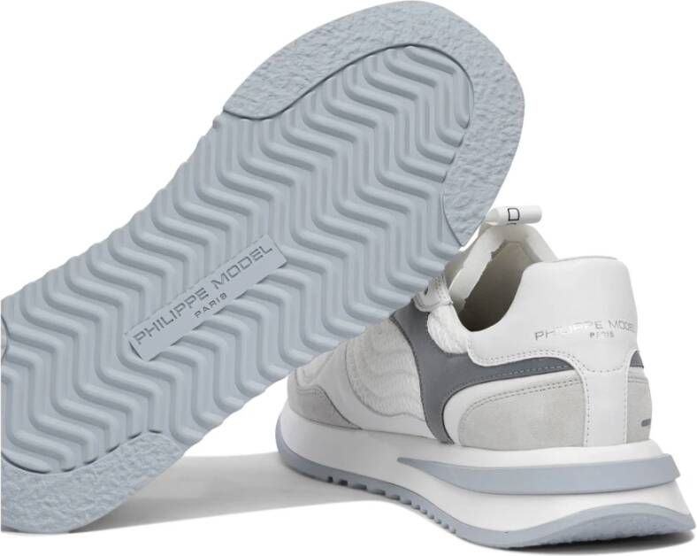 Philippe Model Grijze Sneakers voor Heren Stijlvol Comfort