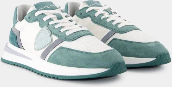 Philippe Model Groene Canvas Lage Sneakers Green Heren
