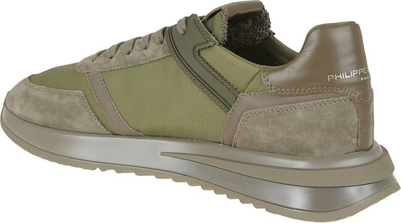 Philippe Model Groene Sneakers Stijlvolle Comfortabele Look