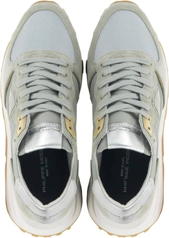 Philippe Model Groene Suède Sneakers Multicolor Dames