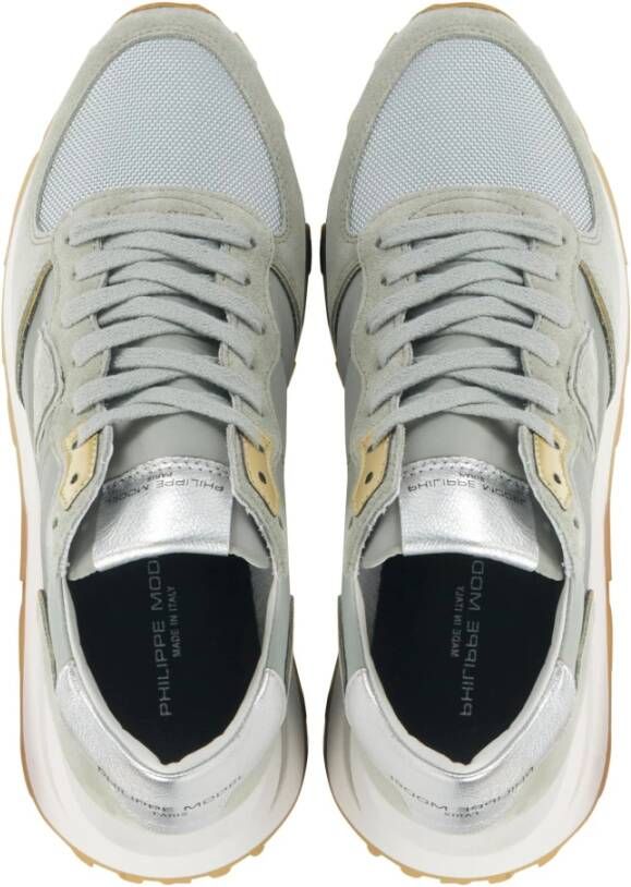 Philippe Model Groene Suède Sneakers Multicolor Dames