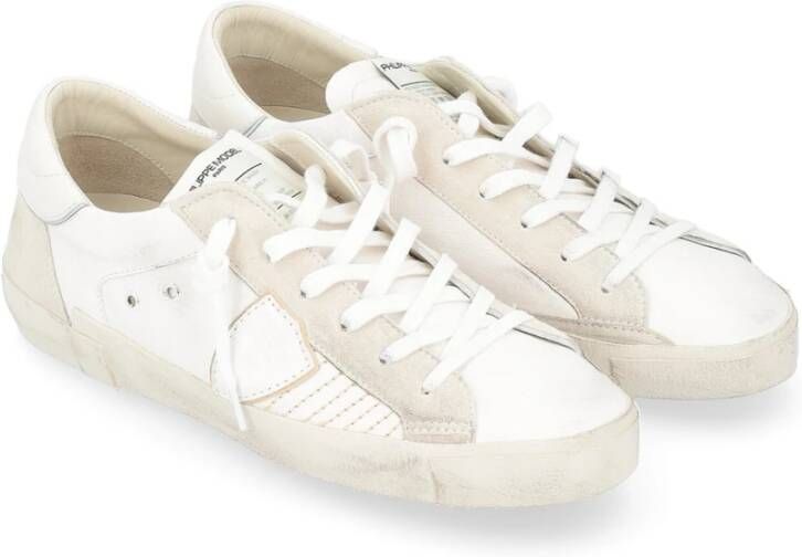 Philippe Model Heren Paris X Gebruikte Witte Sneaker White Heren