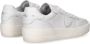 Philippe Model Witte Sneakers met Logo Patch en Contrasterende Hiel White - Thumbnail 51