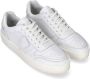 Philippe Model Witte Sneakers met Logo Patch en Contrasterende Hiel White - Thumbnail 53