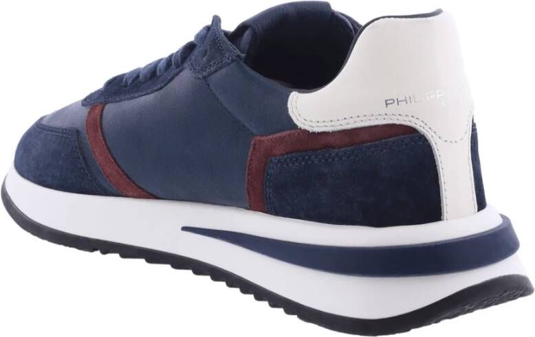 Philippe Model Heren Tropez 2.1 Sneaker Blauw Rood Blue Heren