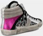 Philippe Model Zilver Roze Animal Print High Tops Gray Dames - Thumbnail 4