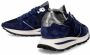 Philippe Model Hoge Marineblauwe Sneakers met Zilveren Spoiler - Thumbnail 2