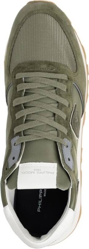 PHILIPPE MODEL Lage Sneakers Dames Tropez Haute Low Maat: 45 Materiaal: Suède Kleur: Groen - Foto 5