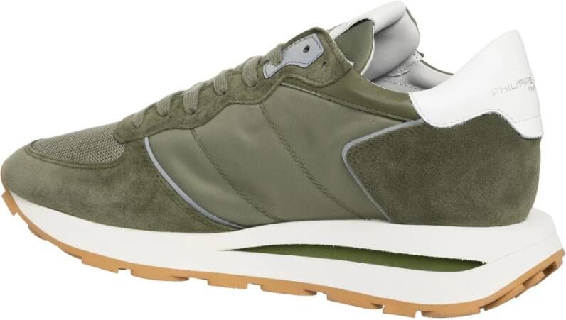PHILIPPE MODEL Lage Sneakers Dames Tropez Haute Low Maat: 45 Materiaal: Suède Kleur: Groen - Foto 6