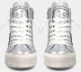Philippe Model Hoge zilveren gelamineerde sneakers Grijs Dames - Thumbnail 7