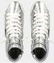 Philippe Model Hoge zilveren gelamineerde sneakers Grijs Dames - Thumbnail 8