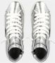 Philippe Model Hoge zilveren gelamineerde sneakers Grijs Dames - Thumbnail 8