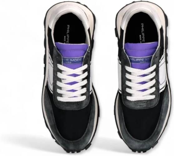 Philippe Model Italiaanse leren sneakers met geborduurd logo